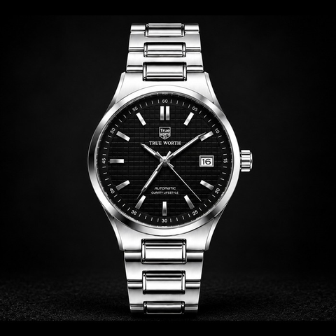 TRUE WORTH - CLASSIC LUXURY - BLACK DIAL