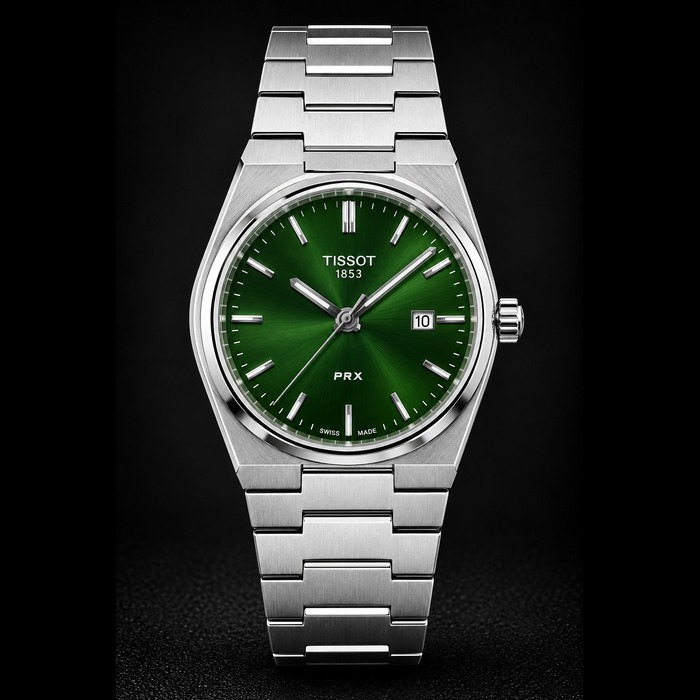 TISSOT PRX 1853 (SEMI AUTOMATIC) - GREEN DIAL
