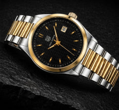 TRUE WORTH - CLASSIC LUXURY - TWO TONE WITH BLACK DIAL
