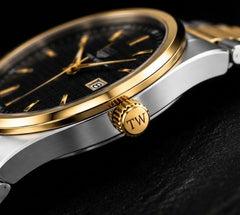 TRUE WORTH - CLASSIC LUXURY - TWO TONE WITH BLACK DIAL