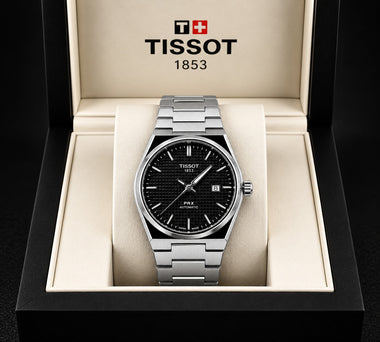 Tissot PRX 1853 (Semi Automatic) – Black Dial