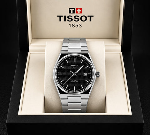 TISSOT PRX 1853 (SEMI AUTOMATIC) - BLACK DIAL