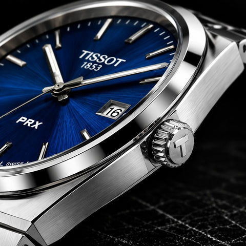TISSOT PRX - BLUE PLAIN DIAL (AA+)