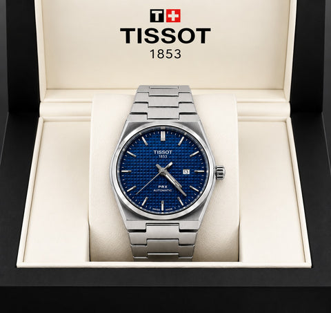TISSOT PRX 1853 (SEMI AUTOMATIC) - NAVY BLUE DIAL