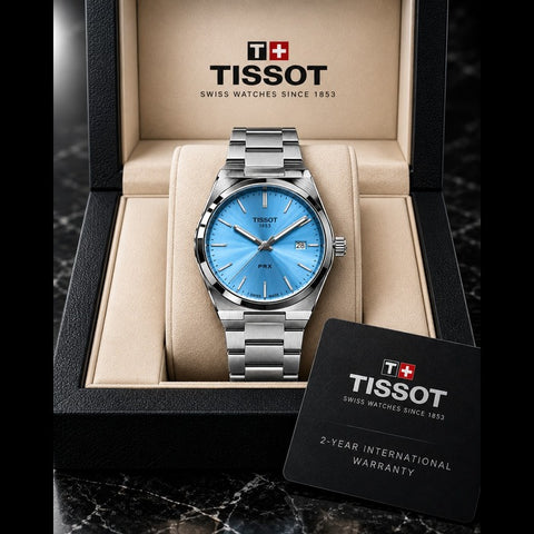 TISSOT PRX - SKY BLUE PLAIN DIAL (AA+)