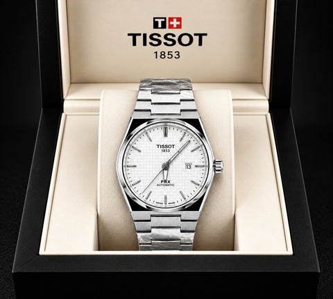 TISSOT PRX 1853 (SEMI AUTOMATIC) - WHITE DIAL